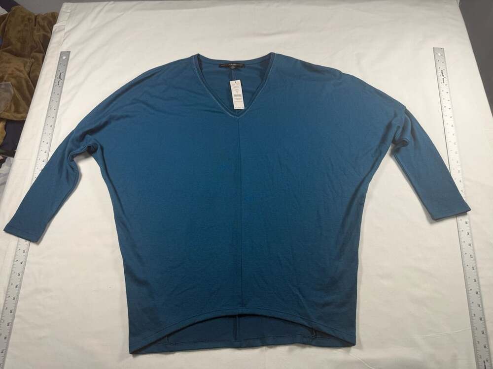White House Black Market Soft Dolman Tunic Small Midnight Teal NWT $89